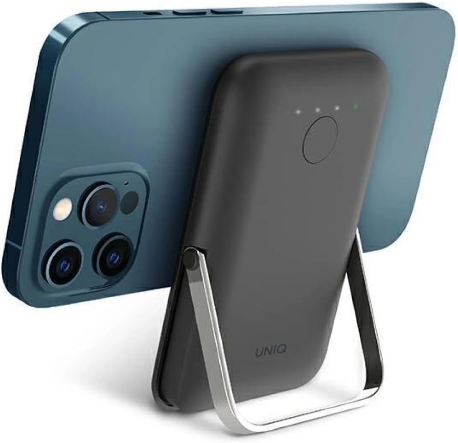 UNIQ Hoveo Power Bank Indukcyjny 5000mAh MagSafe 20W USBC Power Delivery (czarny)