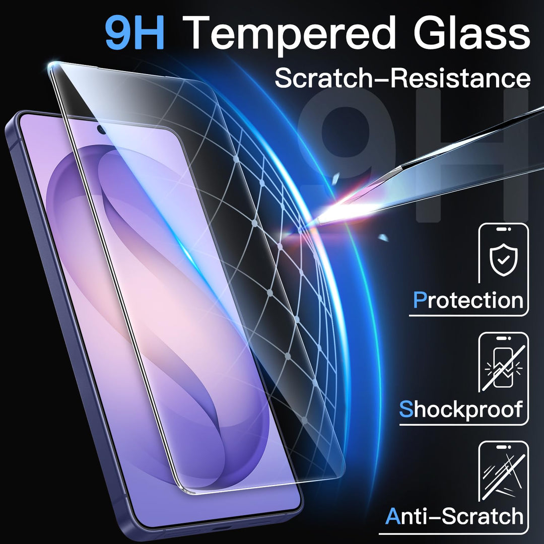 MobileTechnica Samsung Galaxy S26 Ultra Screen Protector Glass Film, Antireflective 2-Pack, offers 9H hardness, shockproof and anti-scratch protection from stylus use. Easy to install, it adds a glowing effect to your device.