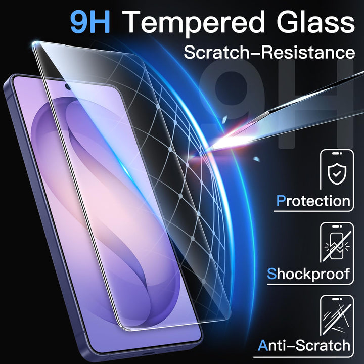 MobileTechnica Samsung Galaxy S26 Ultra Screen Protector Glass Film, Antireflective 2-Pack, offers 9H hardness, shockproof and anti-scratch protection from stylus use. Easy to install, it adds a glowing effect to your device.