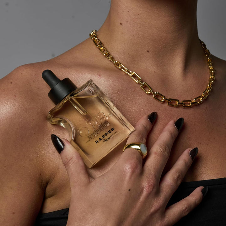 Orb Oils Fragrance Oil | Gender-Free, Alcohol-Free & Skin-Friendly with 8-Hour Wear | Multi-Use Body & Home Fragrance Suitable for Sensitive Skin & Made in Australia (Harper - 1 Fl Oz)