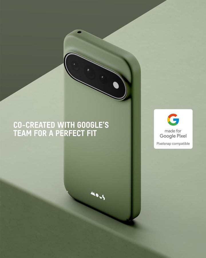 Mous Case for Google Pixel 11 Pro XL - Super Thin - MagSafe & Pixelsnap Compatible Green Cover