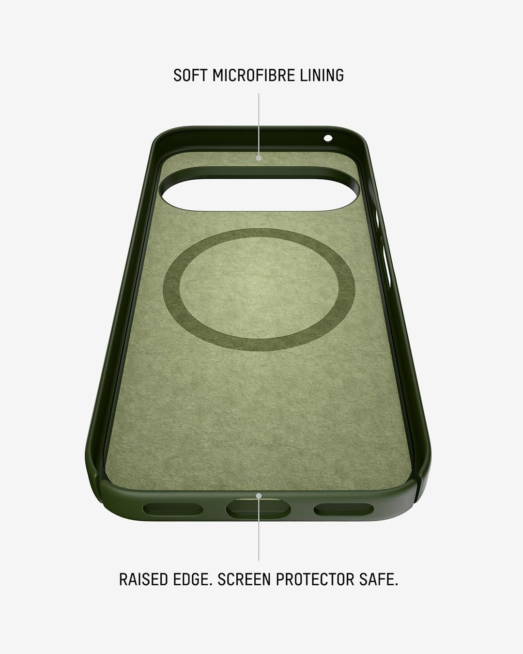 Mous Case for Google Pixel 11 Pro XL - Super Thin - MagSafe & Pixelsnap Compatible Green Cover