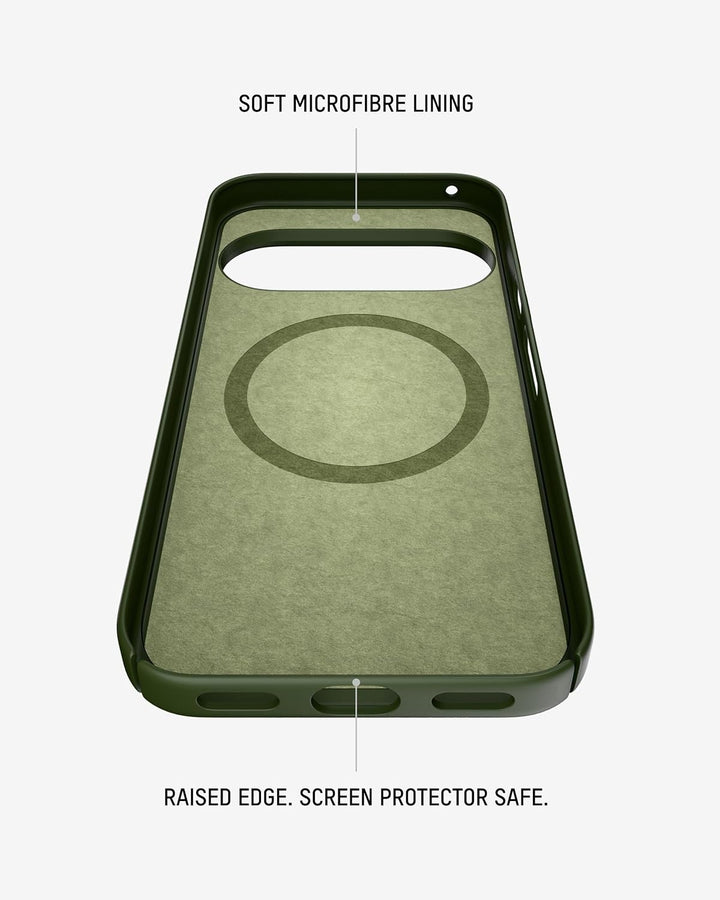 Mous Case for Google Pixel 11 Pro XL - Super Thin - MagSafe & Pixelsnap Compatible Green Cover