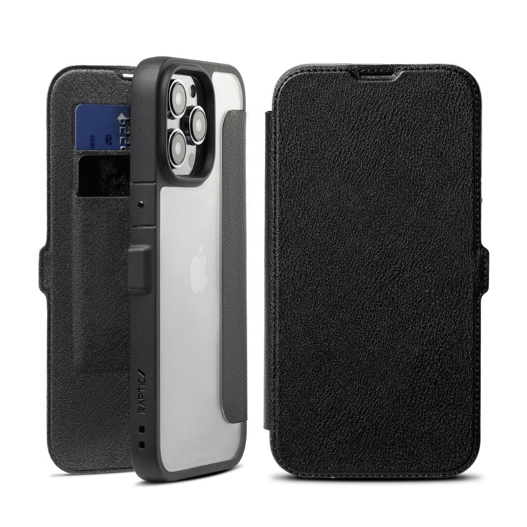Raptic Cases & Covers Black iPhone 14 Pro Wallet Cover Folio - Raptic Urban Folio