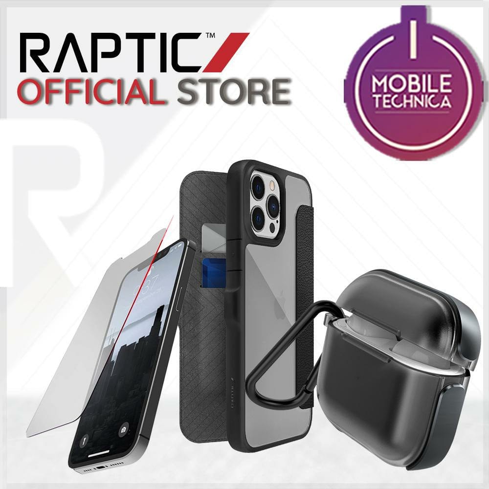 Raptic Cases & Covers iPhone 13 / Black / with Glass + AirPods 3 For iPhone 13 Pro Max Case Raptic Urban Leather Flip Wallet MAGNETIC Cover