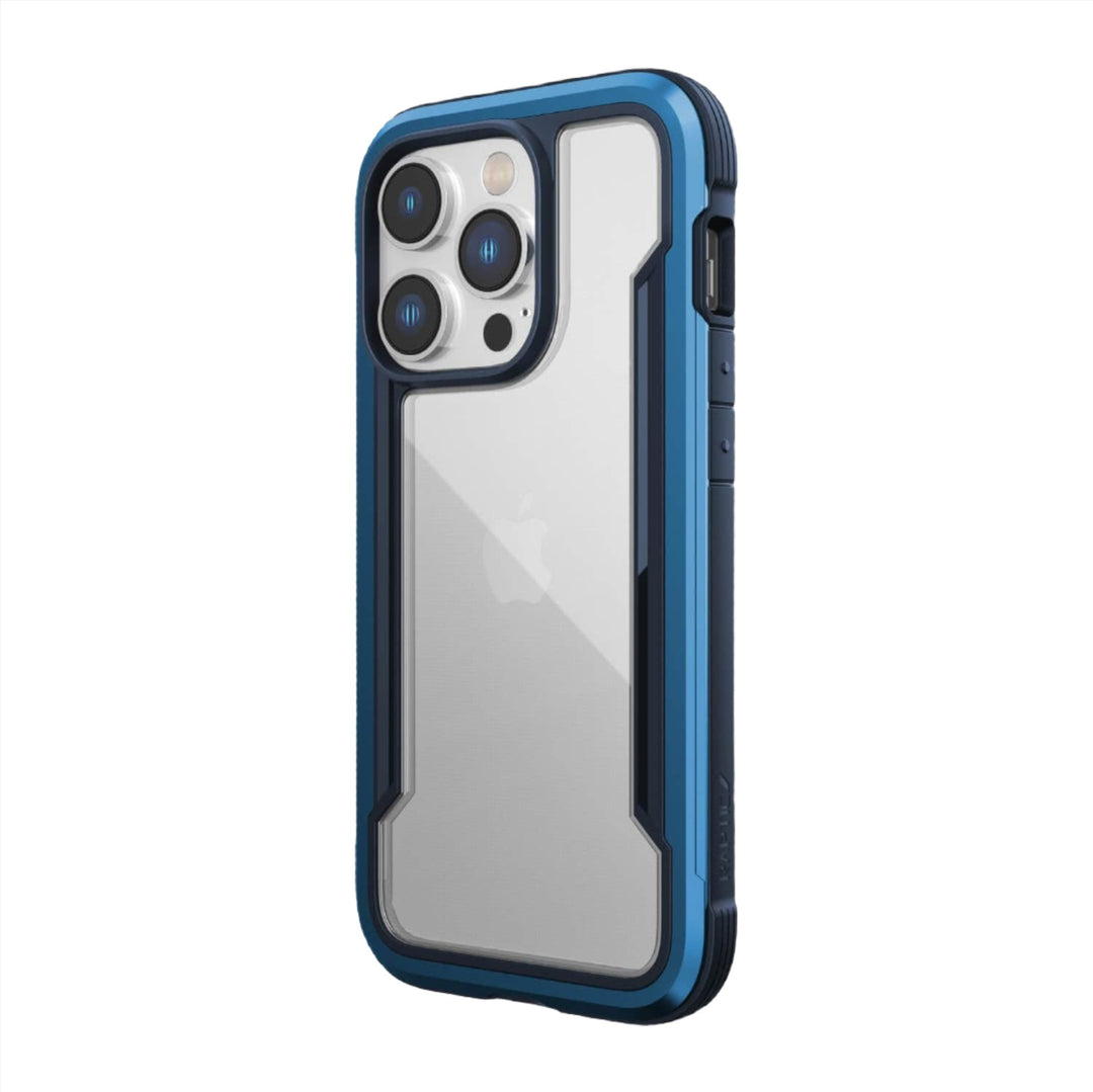 Raptic Cases & Covers iPhone 14 / Blue / Case RAPTIC Shield Case for iPhone 14 14 Plus 14 Pro 14 Pro Max, Shockproof Protective Clear Case, Military Grade 10ft Drop Tested, Durable Aluminum Frame, Anti-Yellowing