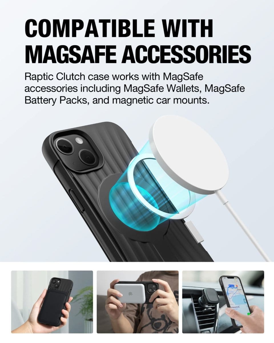 Raptic Cases & Covers iPhone 14 Frosted Grip Case - Raptic Clutch