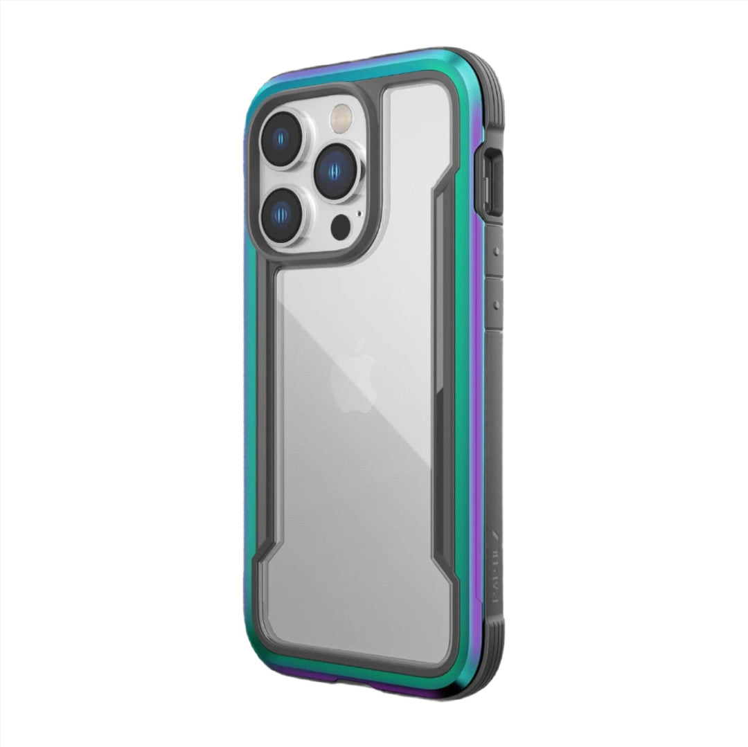 Raptic Cases & Covers iPhone 14 / Iridescent / Case RAPTIC Shield Case for iPhone 14 14 Plus 14 Pro 14 Pro Max, Shockproof Protective Clear Case, Military Grade 10ft Drop Tested, Durable Aluminum Frame, Anti-Yellowing
