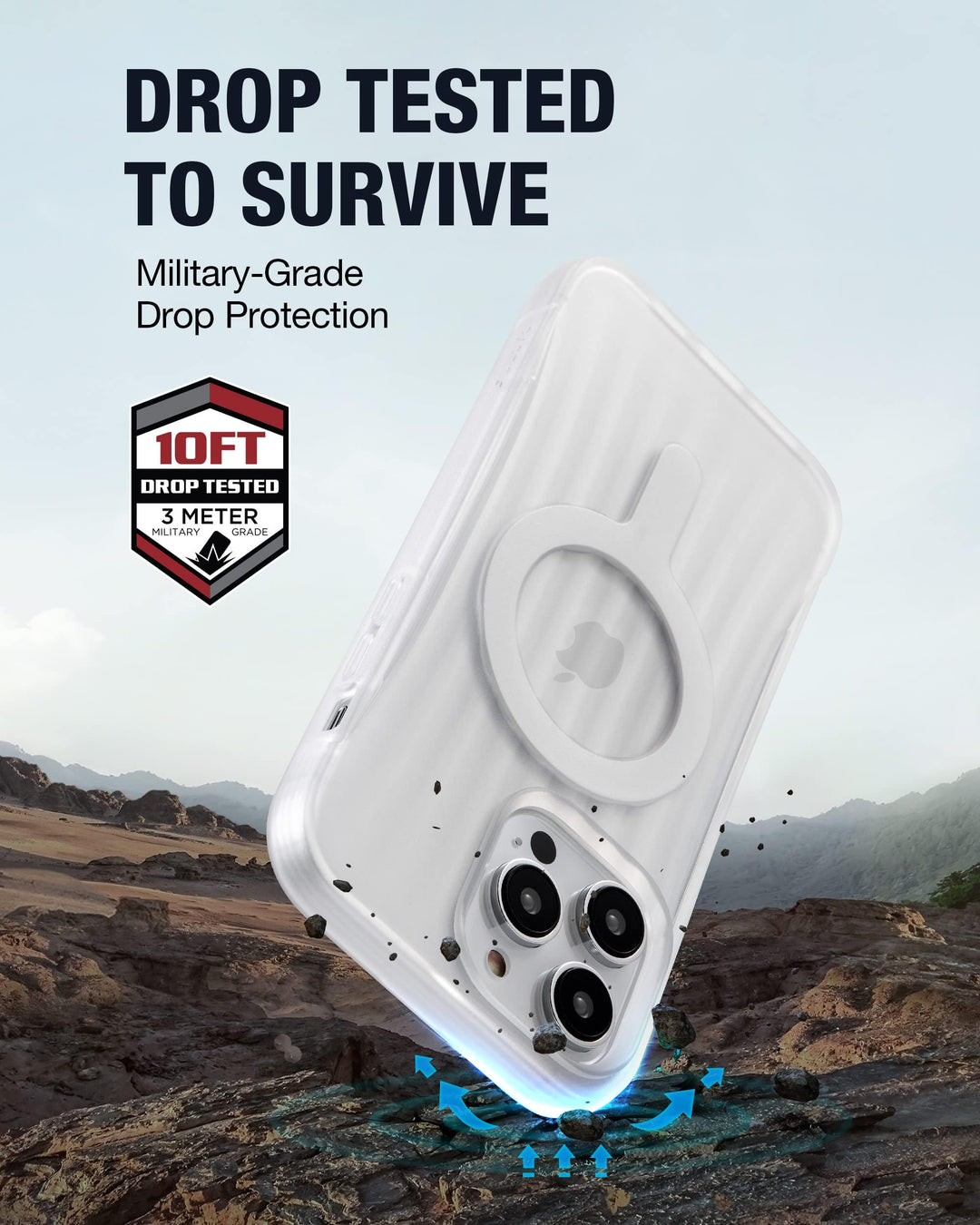Raptic Cases & Covers iPhone 14 Pro Frost MagSafe Case - Raptic Clutch MagSafe