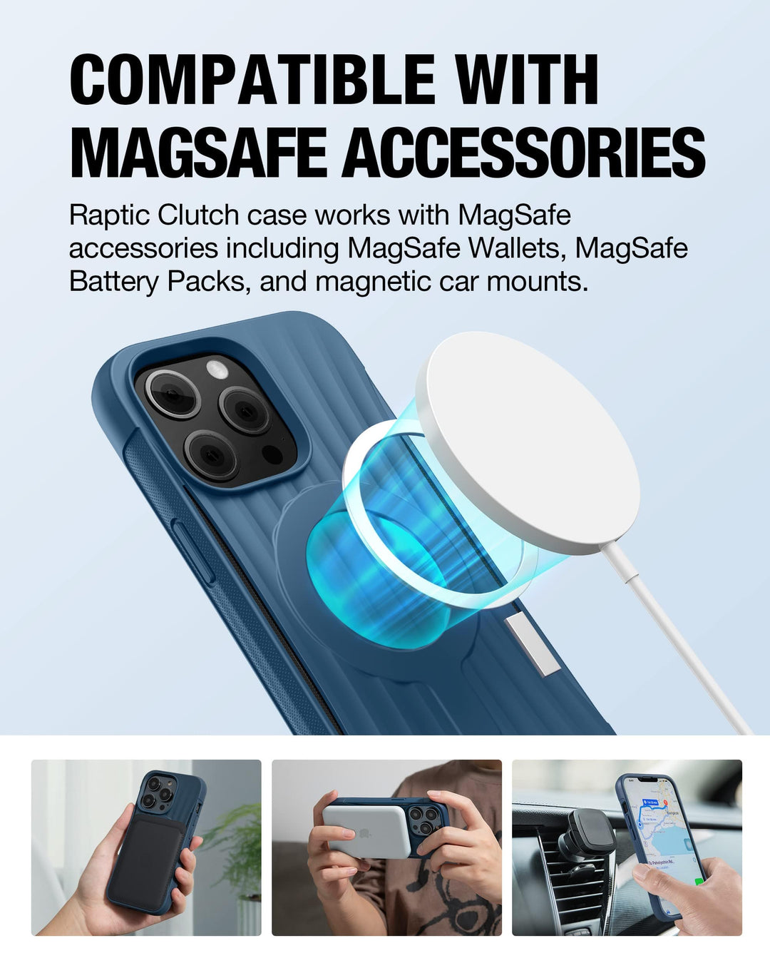 Raptic Cases & Covers iPhone 14 Pro Frost MagSafe Case - Raptic Clutch MagSafe