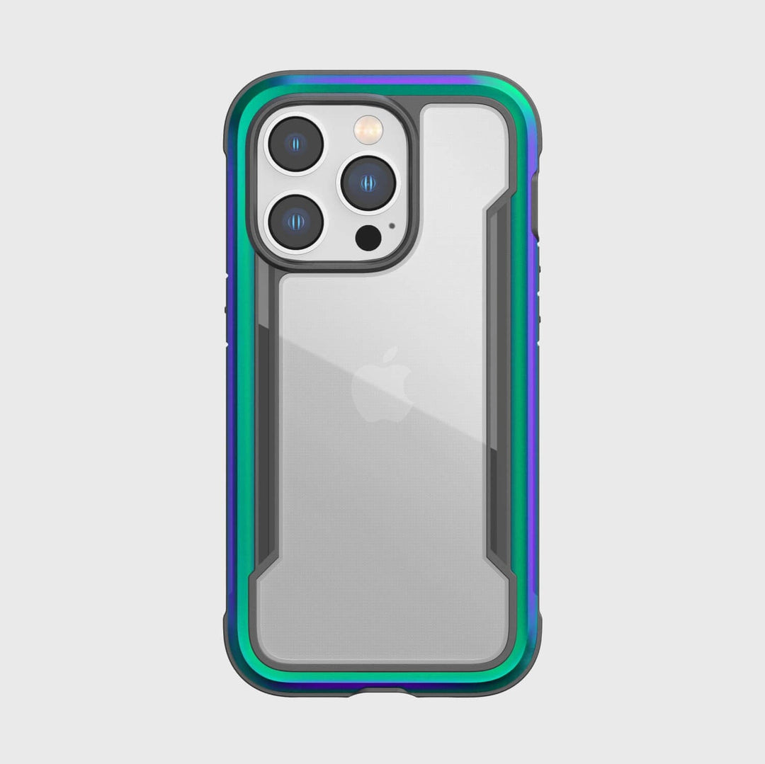 Raptic Cases & Covers RAPTIC Shield Case for iPhone 14 14 Plus 14 Pro 14 Pro Max, Shockproof Protective Clear Case, Military Grade 10ft Drop Tested, Durable Aluminum Frame, Anti-Yellowing