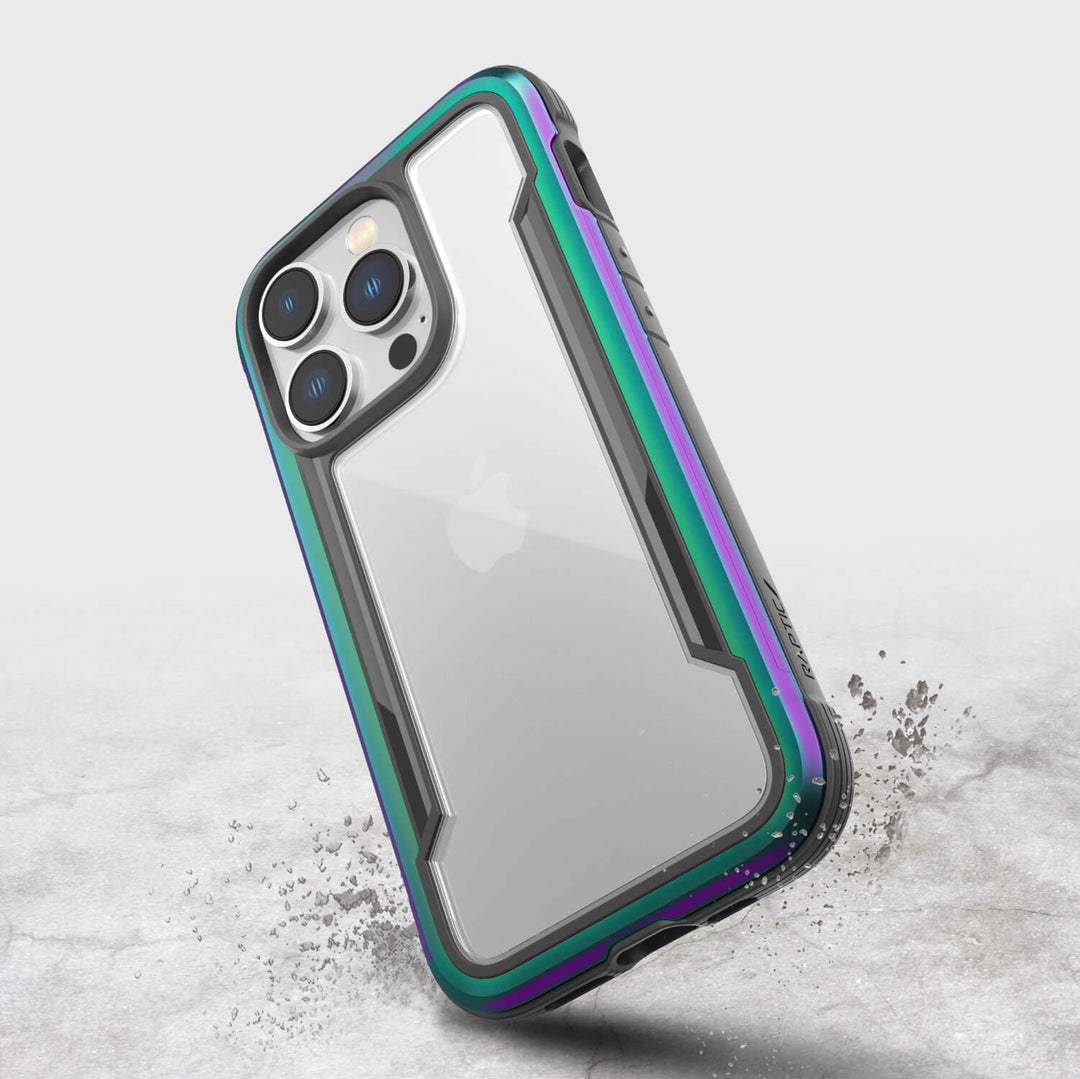 Raptic Cases & Covers RAPTIC Shield Case for iPhone 14 14 Plus 14 Pro 14 Pro Max, Shockproof Protective Clear Case, Military Grade 10ft Drop Tested, Durable Aluminum Frame, Anti-Yellowing