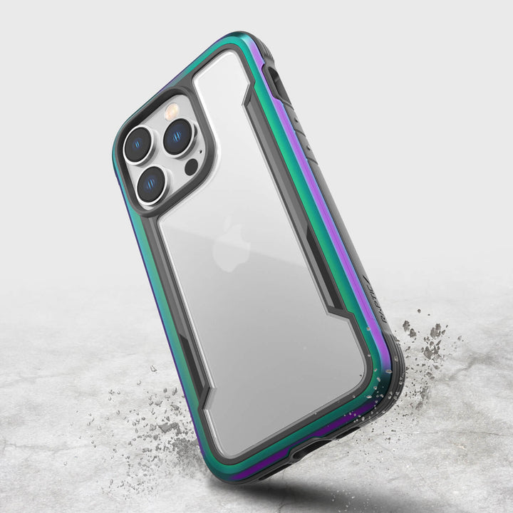 Raptic Cases & Covers RAPTIC Shield Case for iPhone 14 14 Plus 14 Pro 14 Pro Max, Shockproof Protective Clear Case, Military Grade 10ft Drop Tested, Durable Aluminum Frame, Anti-Yellowing