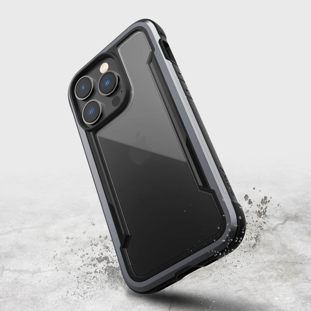 Raptic Cases & Covers RAPTIC Shield Case for iPhone 14 14 Plus 14 Pro 14 Pro Max, Shockproof Protective Clear Case, Military Grade 10ft Drop Tested, Durable Aluminum Frame, Anti-Yellowing