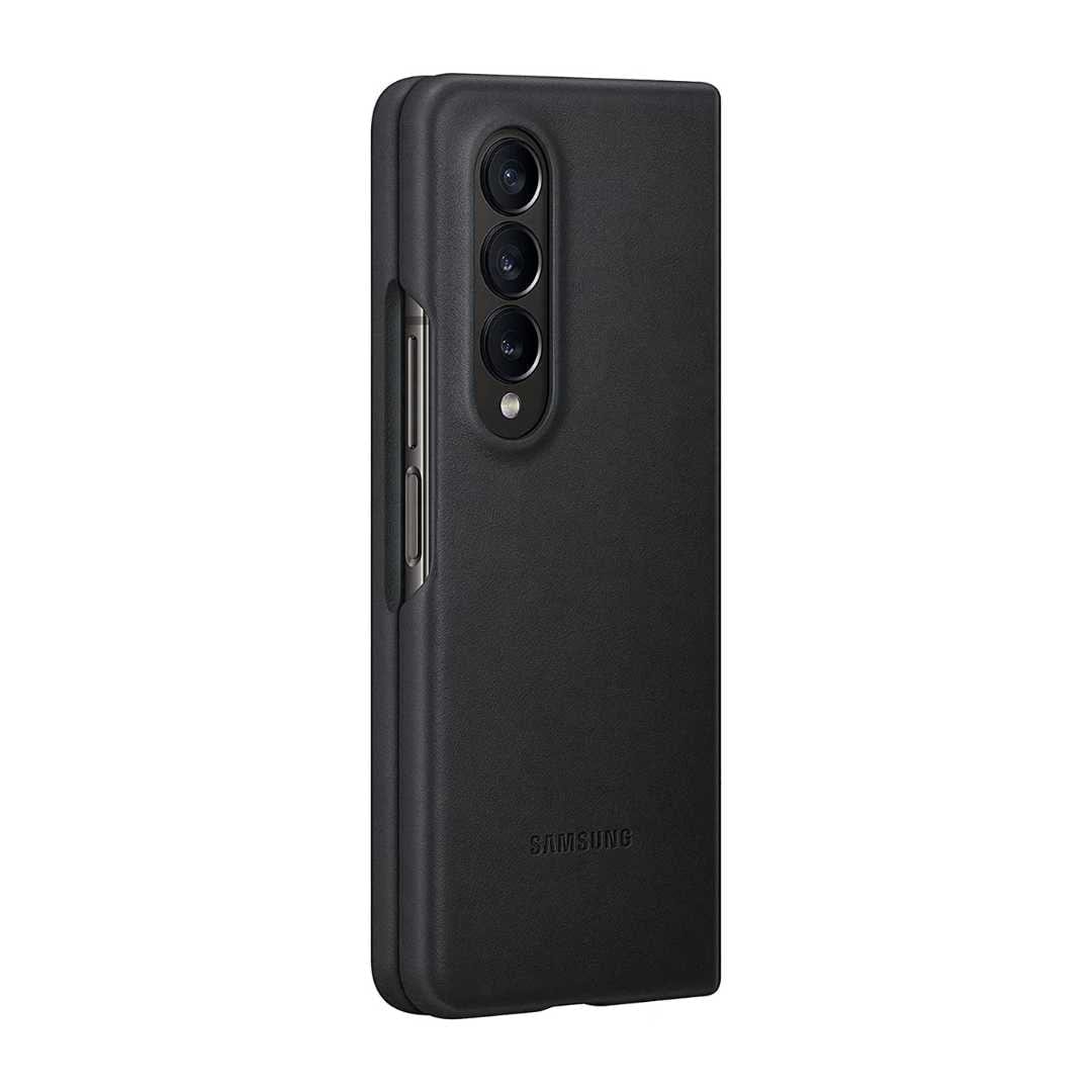 Samsung Cases & Covers Galaxy Z Fold 4 Leather Cover Black - Samsung
