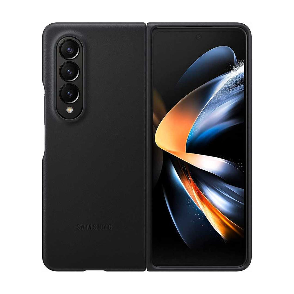 Samsung Cases & Covers Galaxy Z Fold 4 Leather Cover Black - Samsung