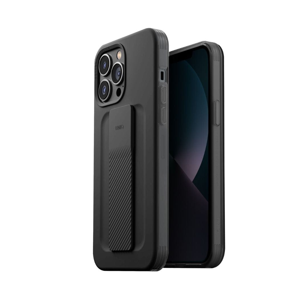 UNIQ Black iPhone 13 Pro Case - UNIQ Heldro Strap Magnet