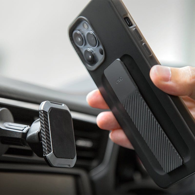 UNIQ Black iPhone 13 Pro Case - UNIQ Heldro Strap Magnet