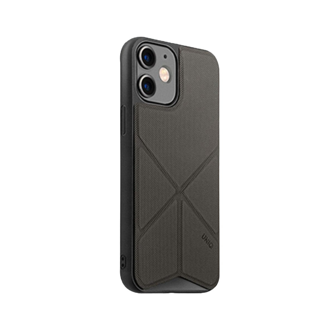 UNIQ Cases & Covers Apple iPhone 12 / Black / Case only iPhone 12 UNIQ Transforma Fold Case - Black