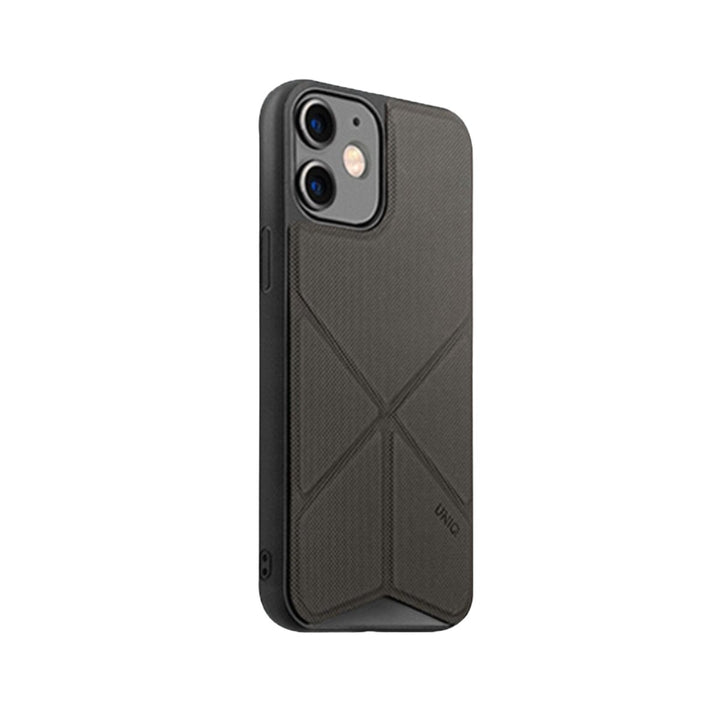 UNIQ Cases & Covers Apple iPhone 12 / Black / Case only iPhone 12 UNIQ Transforma Fold Case - Black