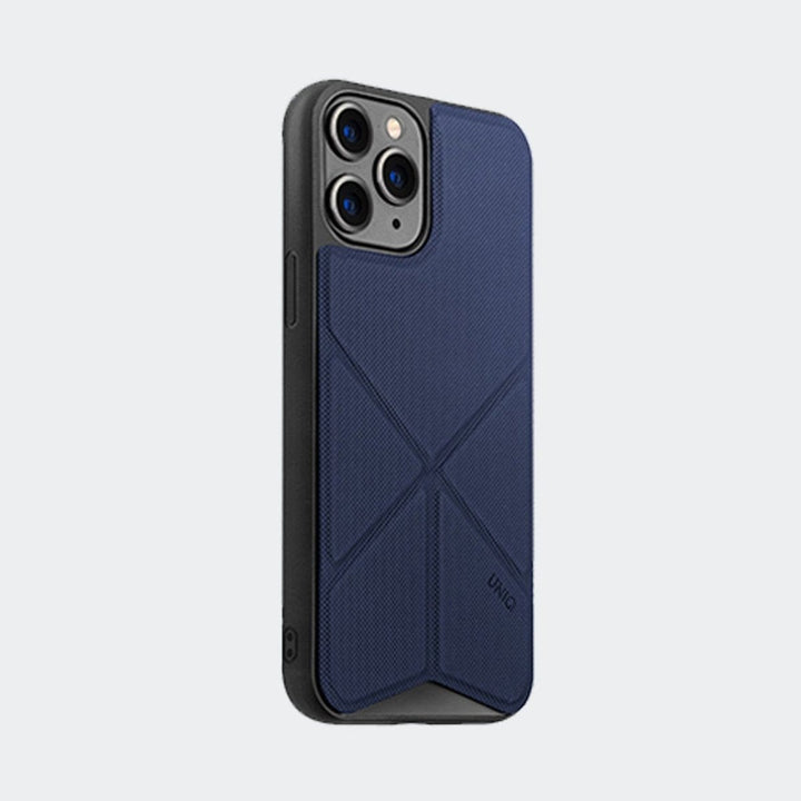 UNIQ Cases & Covers iPhone 11 Pro / Blue / with Urban Diamond Glass Protector Bonus Applicator iPhone 11 Series UNIQ Transforma Folding Case