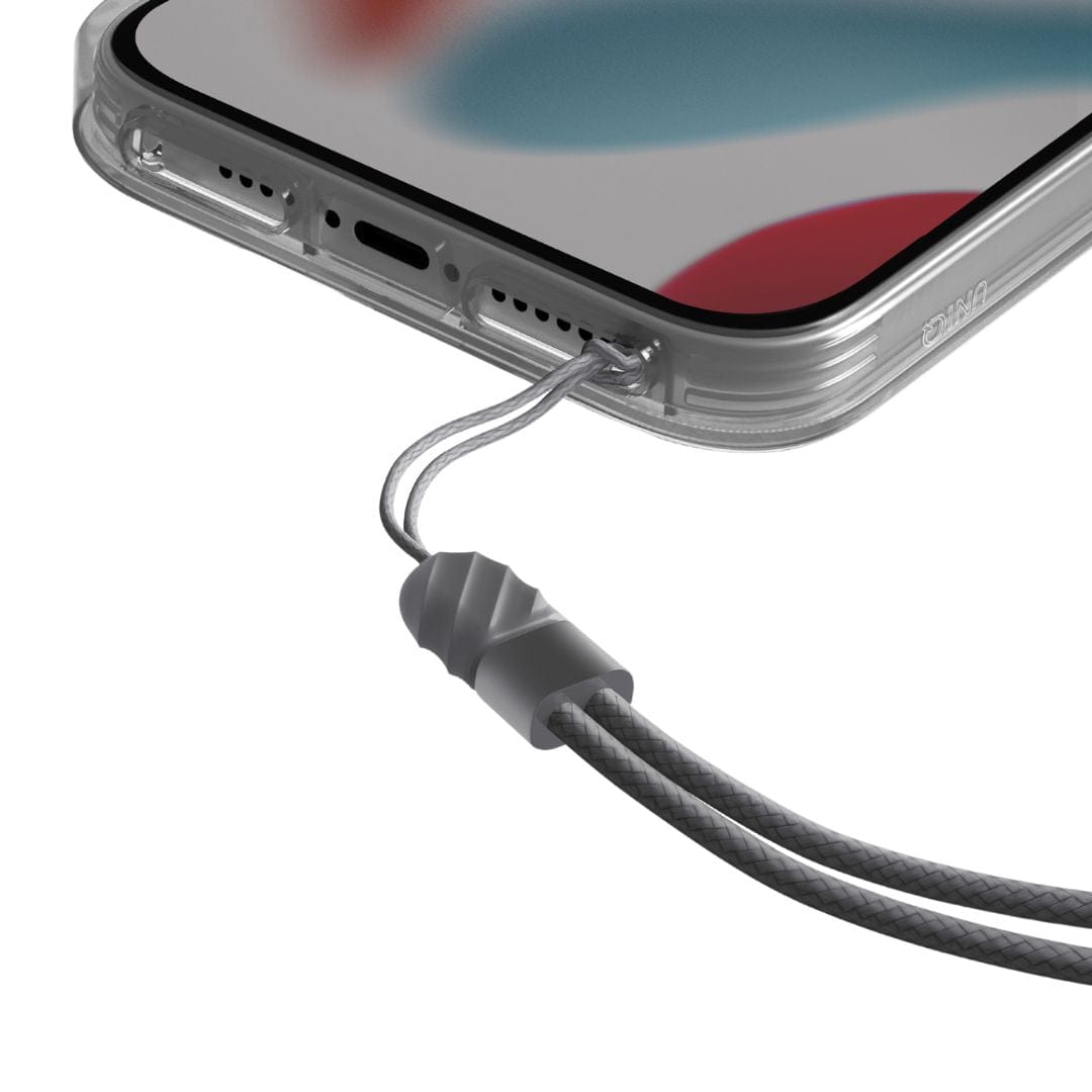 UNIQ Iridescent iPhone 13 Pro Hand Strap Lanyard Case - UNIQ Heldro