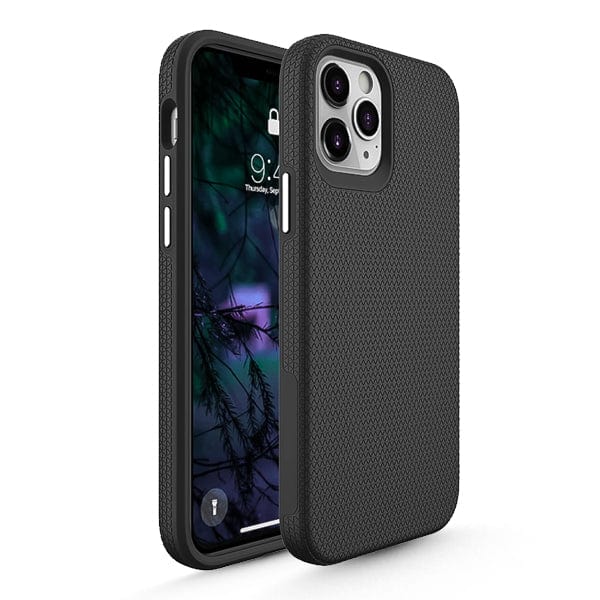 Urban Cases & Covers Black Urban Pyramid Grip Case Apple iPhone 12/12 Pro