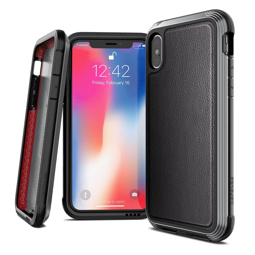 X-DORIA Cases & Covers Black Leather X-Doria Defense Lux Pro Apple iPhone XS Max Leather Protective Case Cover