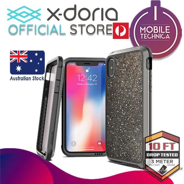 X-DORIA Cases & Covers Dark Glitter X-Doria Defense 3M Drop Certified Case Lux Apple iPhone XS Max Glitter