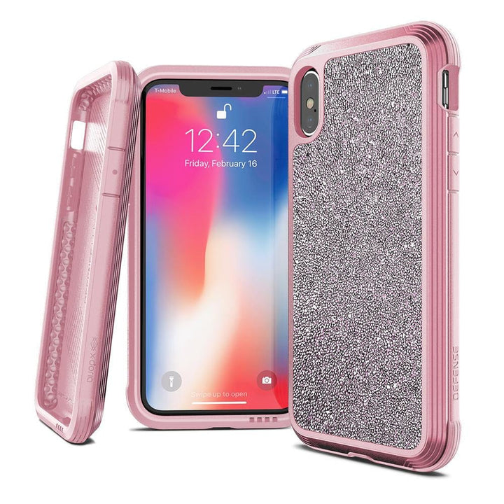 X-DORIA Cases & Covers Pink Glitter X-Doria Defense 3M Drop Certified Case Lux Apple iPhone XS Max Glitter